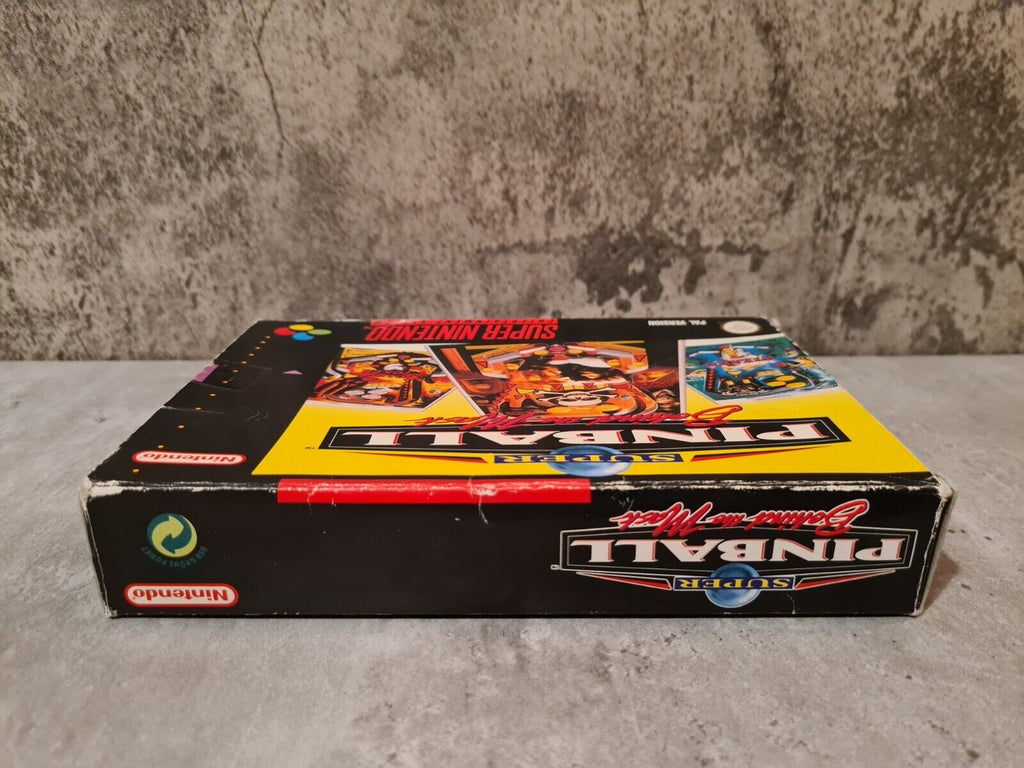 SNES Super Nintendo Super Pinball Behind The Mask mit OVP und Anleitung NOE - T-Retro-Games 