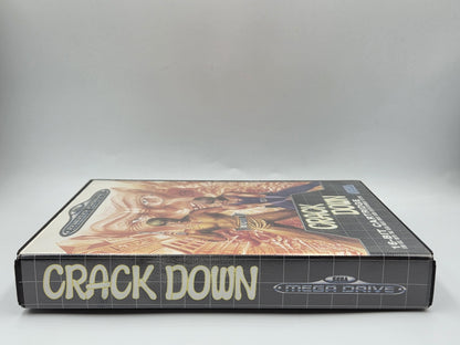 Sega Mega Drive Spiel Crack Down mit OVP und Anleitung Multilingual 