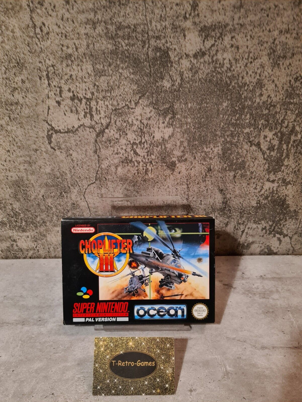 SNES Super Nintendo Choplifter III mit OVP und Anleitung FRG - T-Retro-Games 