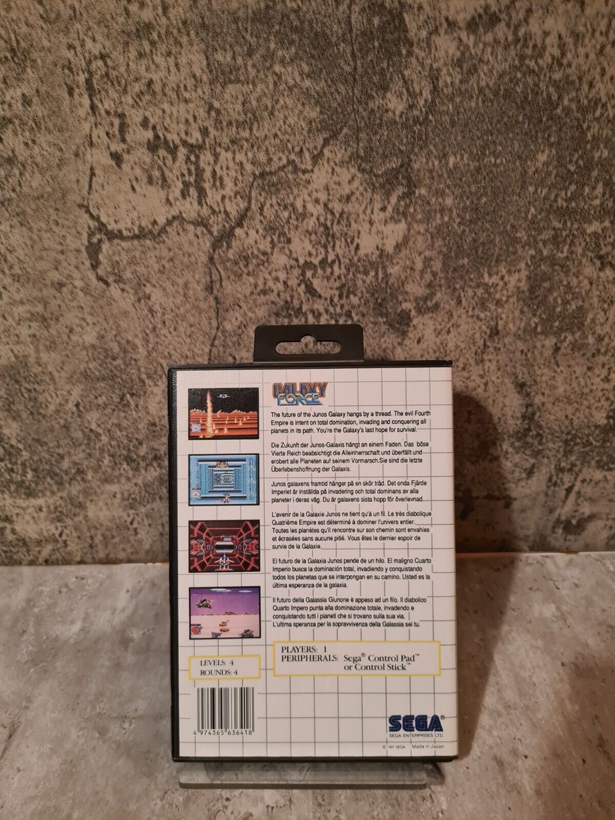 Sega Master System Galaxy Force mit OVP und Anleitung Multi Language - T-Retro-Games 