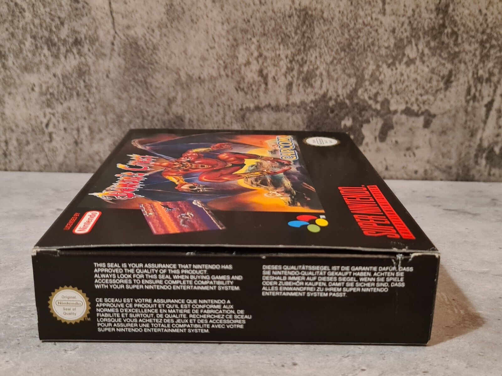 SNES Super Nintendo Demon's Crest mit OVP und Anleitung EUR - T-Retro-Games 