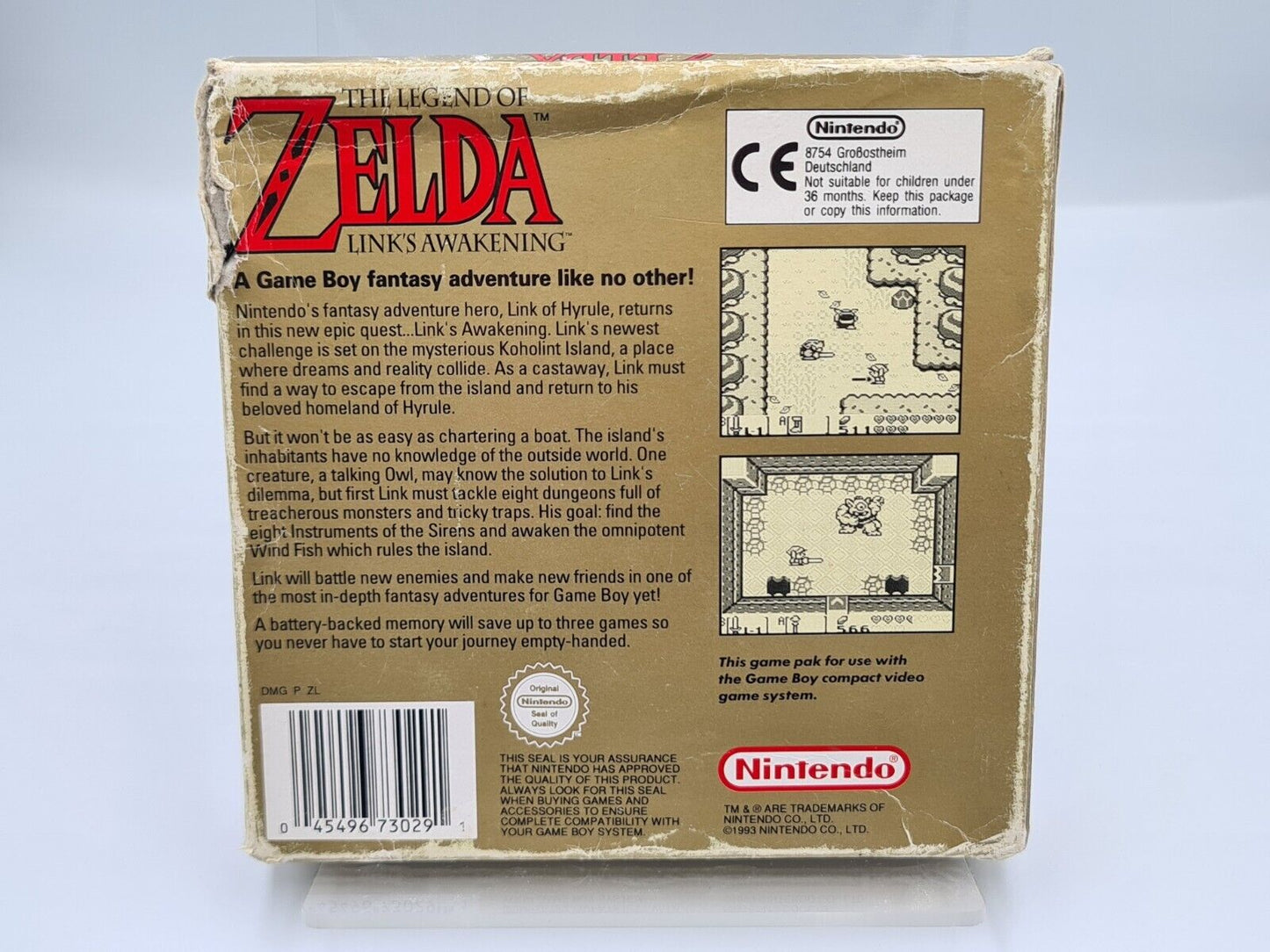 Nintendo Game Boy The Legend of Zelda Link's Awakening mit OVP und Anleitung UKV - T-Retro-Games 