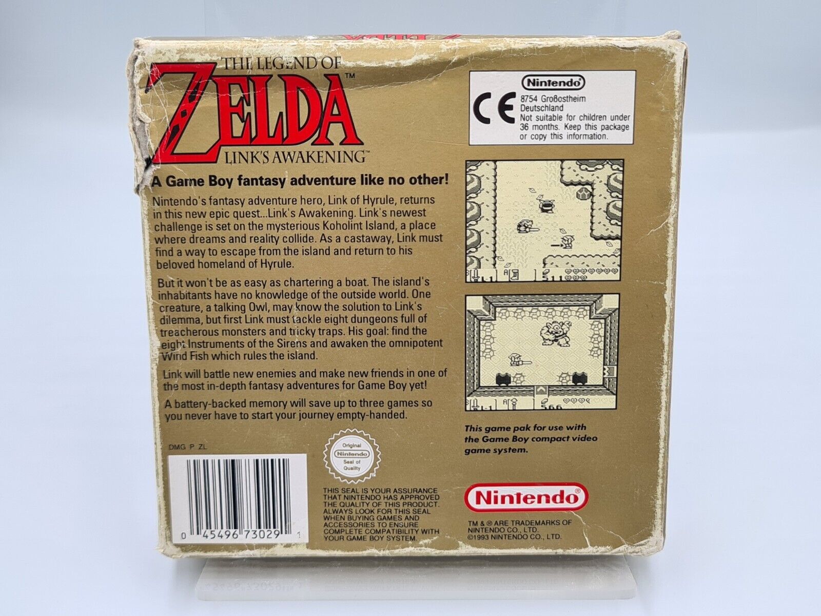 Nintendo Game Boy The Legend of Zelda Link's Awakening mit OVP und Anleitung UKV - T-Retro-Games 