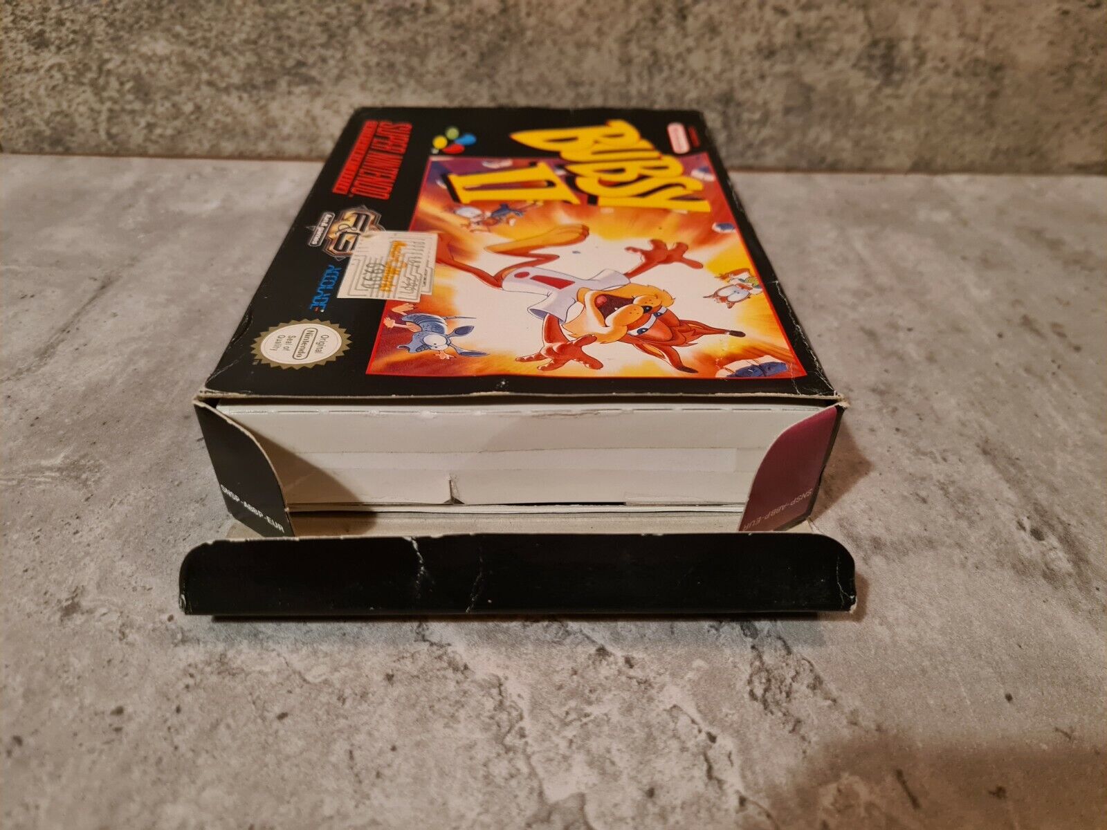 SNES Super Nintendo Bubsy II mit OVP und Anleitung EUR - T-Retro-Games 