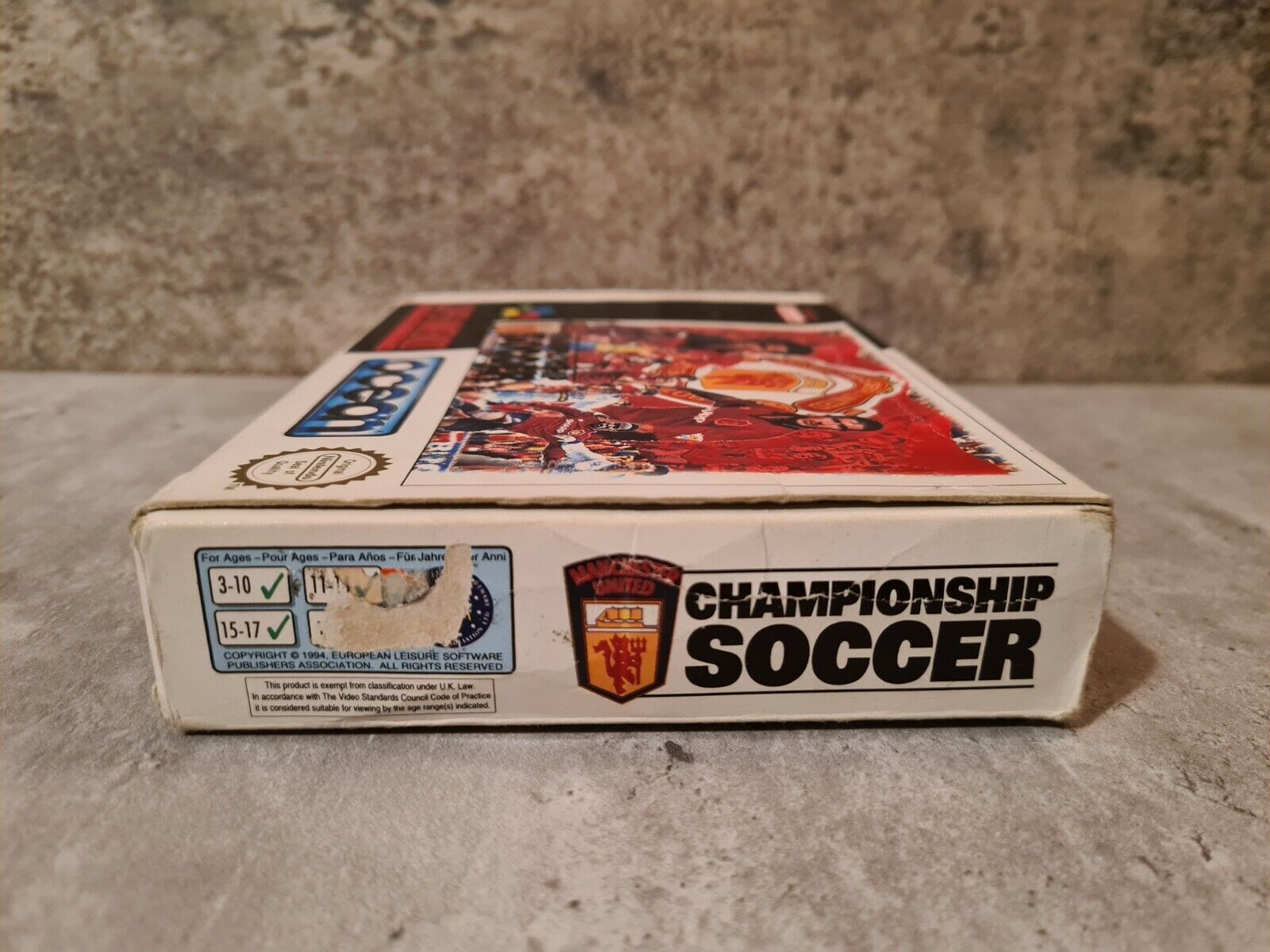 Super Nintendo Manchester United Championship Soccer mit OVP und Anleitung UKV - T-Retro-Games 