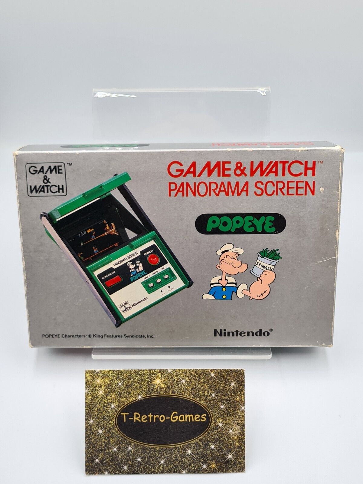 Nintendo Game & Watch Popeye OVP Panorama Screen PG-92 1983 - T-Retro-Games 