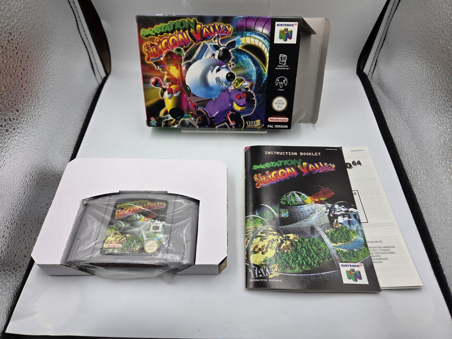 N64 Nintendo 64 Spacestation Silicon Valley mit OVP und Anleitung EUR