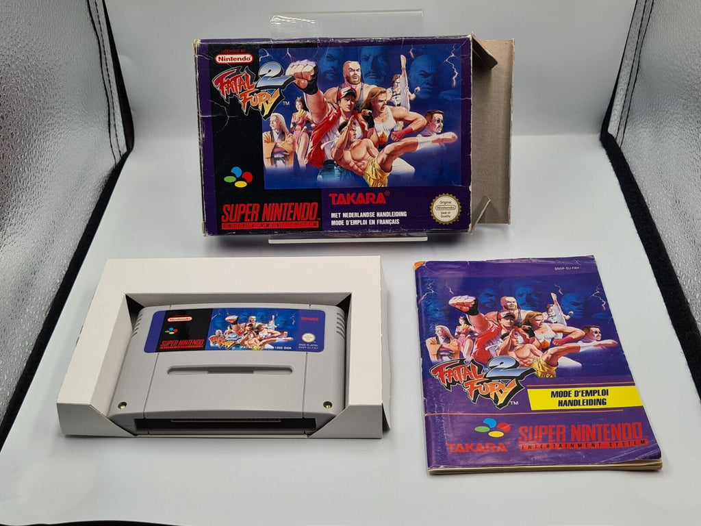 SNES Super Nintendo Fatal Fury 2 mit OVP und Anleitung FAH - T-Retro-Games 