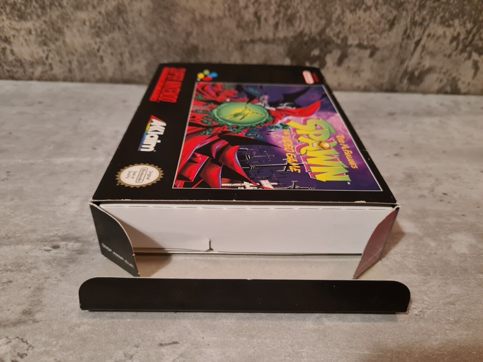 SNES Super Nintendo Todd McFarlane's Spawn mit OVP und Anleitung EUR - T-Retro-Games 