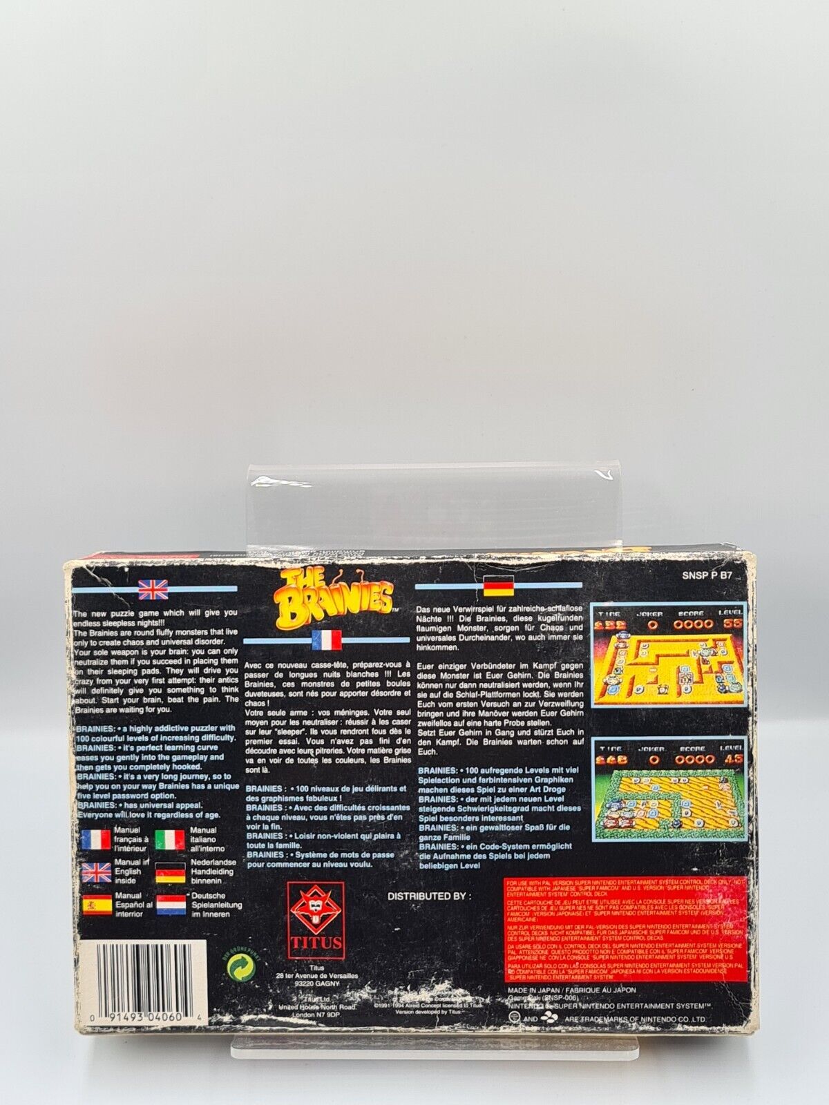 SNES Super Nintendo The Brainies mit OVP und Anleitung EUR - T-Retro-Games 