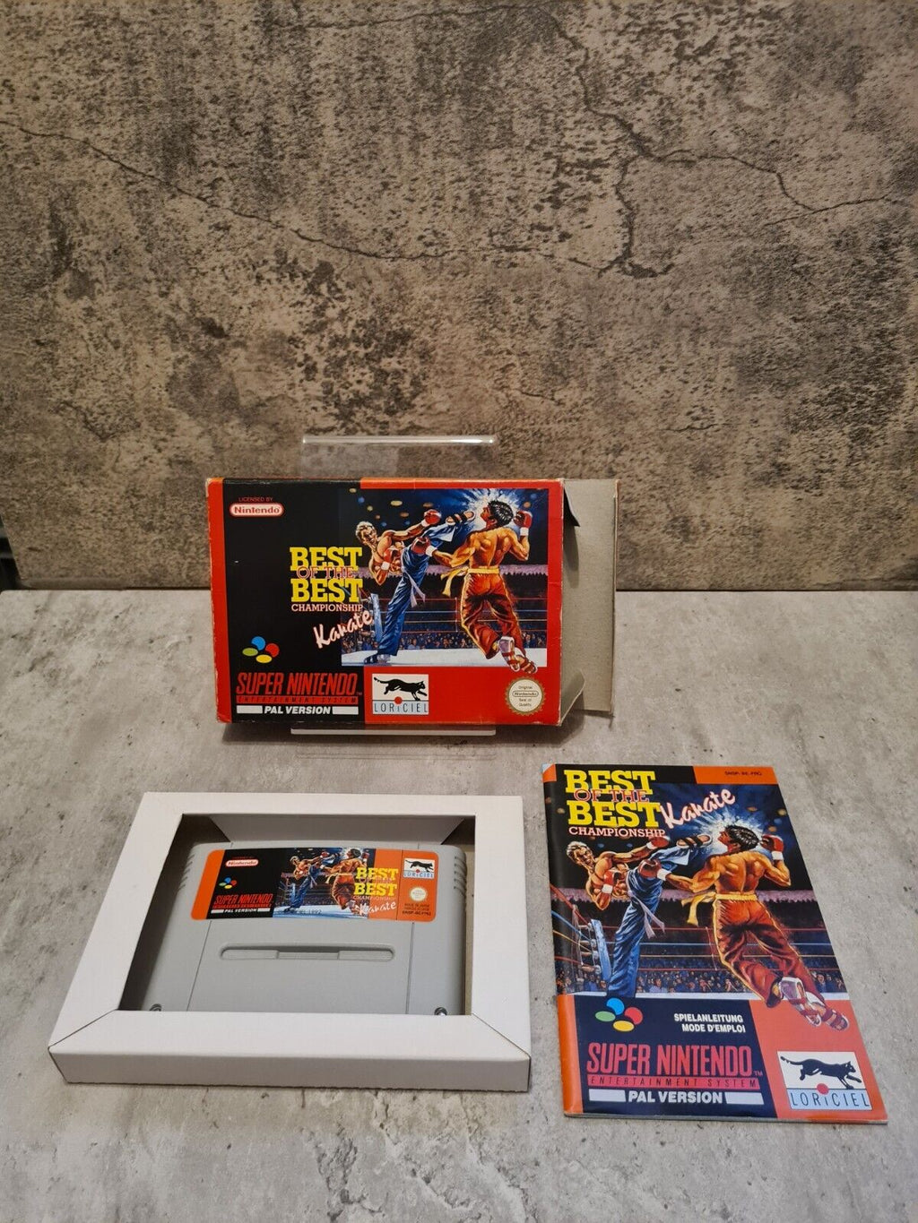 SNES Super Nintendo Best of The Best Karate mit OVP und Anleitung FRG - T-Retro-Games 