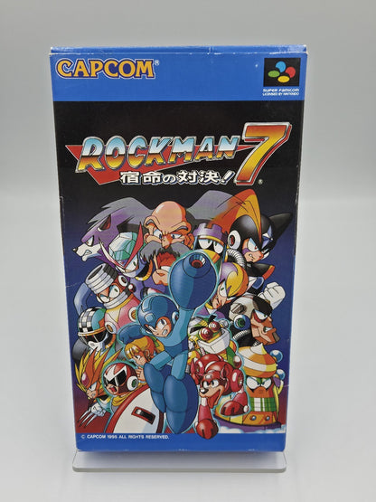 SFC Super Famicom Rockman 7 mit OVP und Anleitung Japan