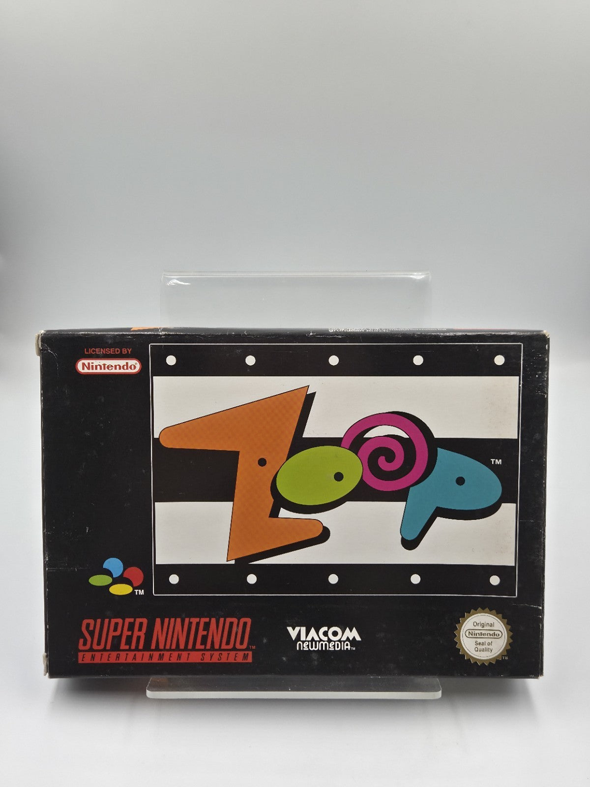 SNES Super Nintendo Spiel Zoop mit OVP und Anleitung EUR
