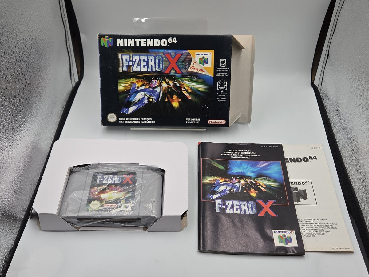 N64 Nintendo 64 Spiel F-Zero X mit OVP und Anleitung FAH