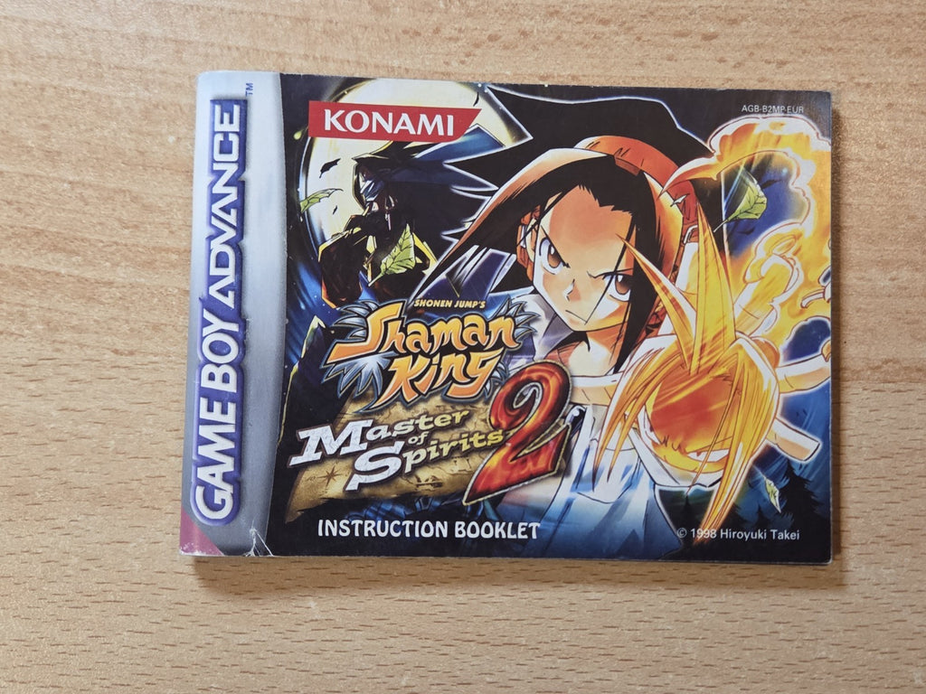 Nintendo Game Boy Advance Shaman King Master of Spirits 2 Spielanleitung EUR