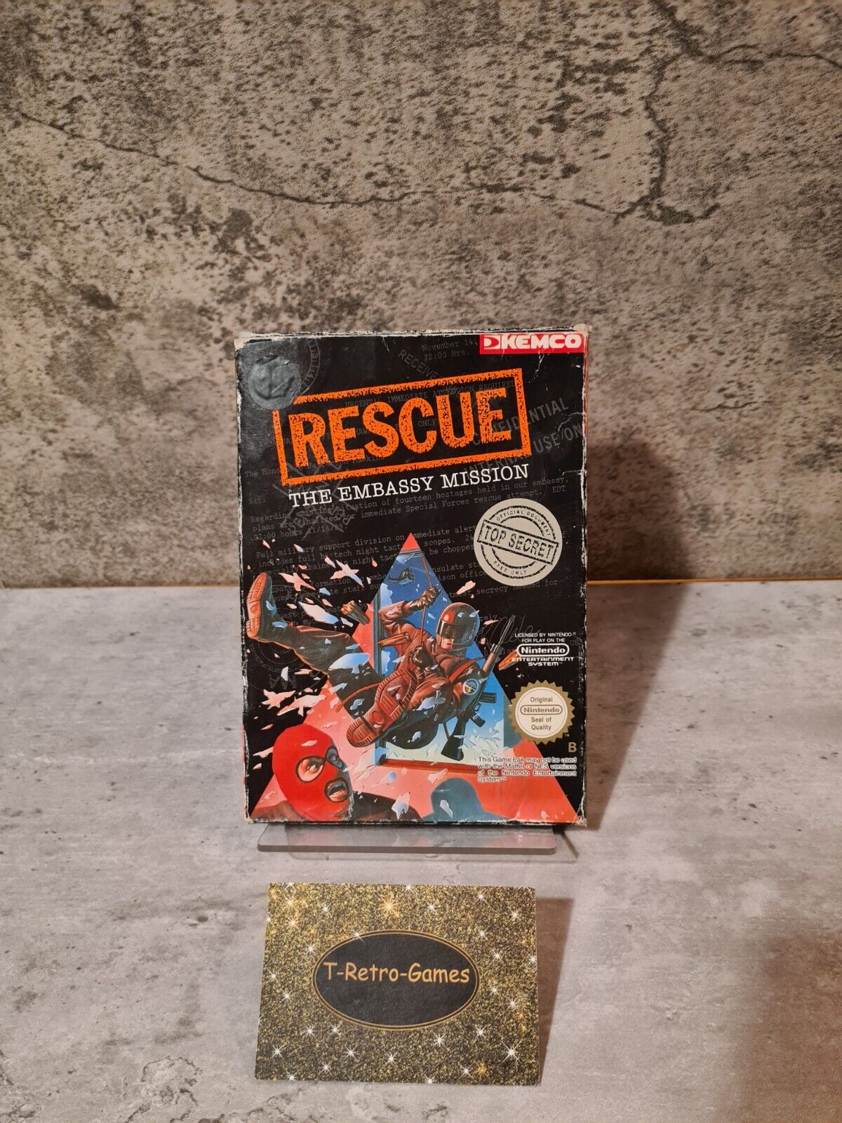 NES Rescue The Embassy Mission mit OVP und Anleitung SCN - T-Retro-Games 