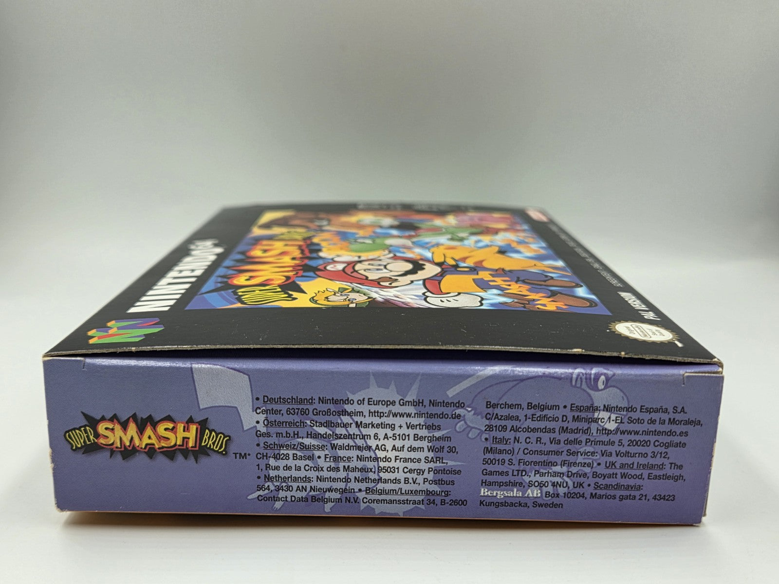 N64 Nintendo 64 Super Smash Bros. mit OVP und Anleitung EUR