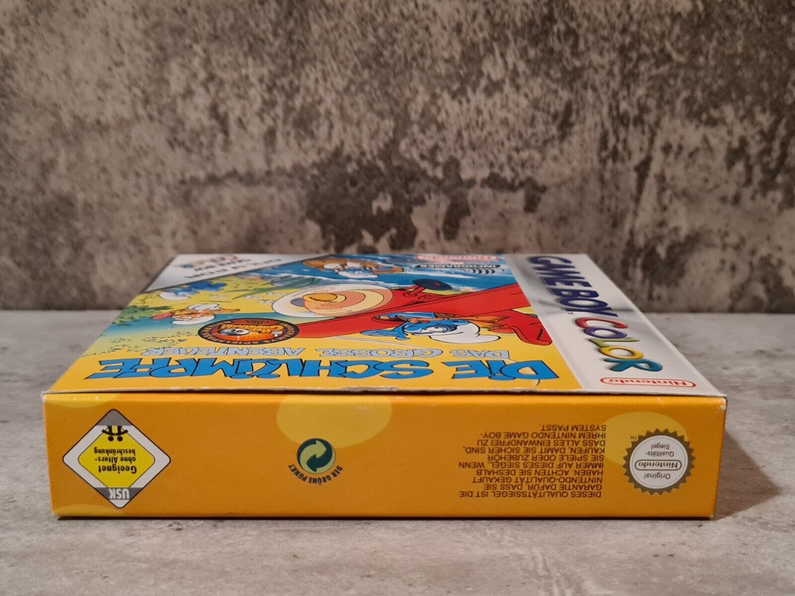 Game Boy Color Die Schlümpfe Das Grosse Abenteuer mit OVP und Anleitung NOE - T-Retro-Games 