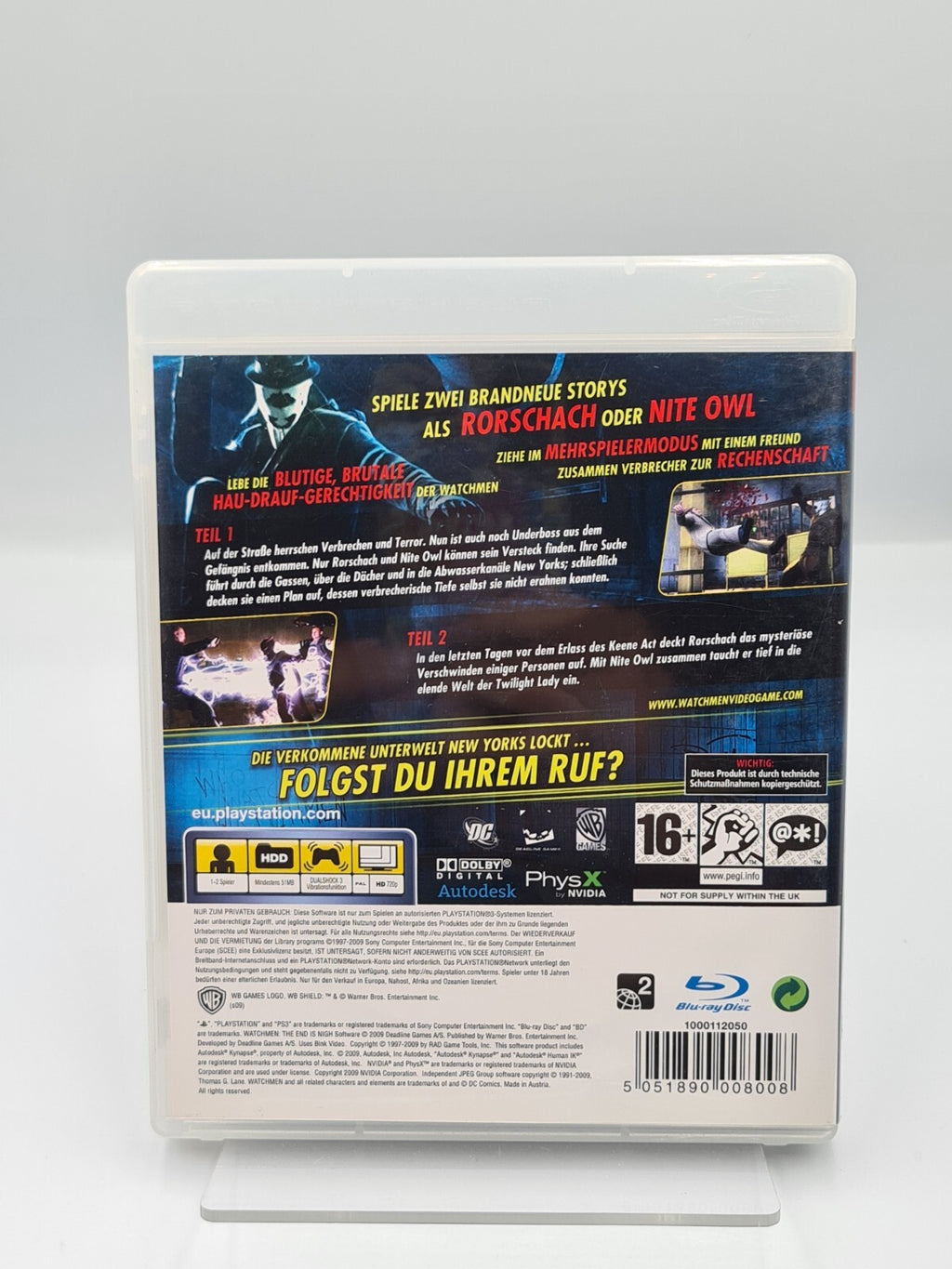 PS3 Playstation 3 Watchmen Das Ende ist Nah Teil 1 & 2  mit OVP und Anleitung