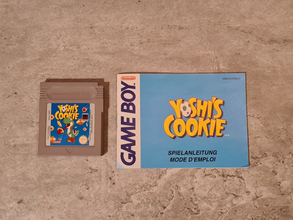 Nintendo Game Boy Classic Spiel Yoshi's Cookie mit OVP und Anleitung FRG - T-Retro-Games 