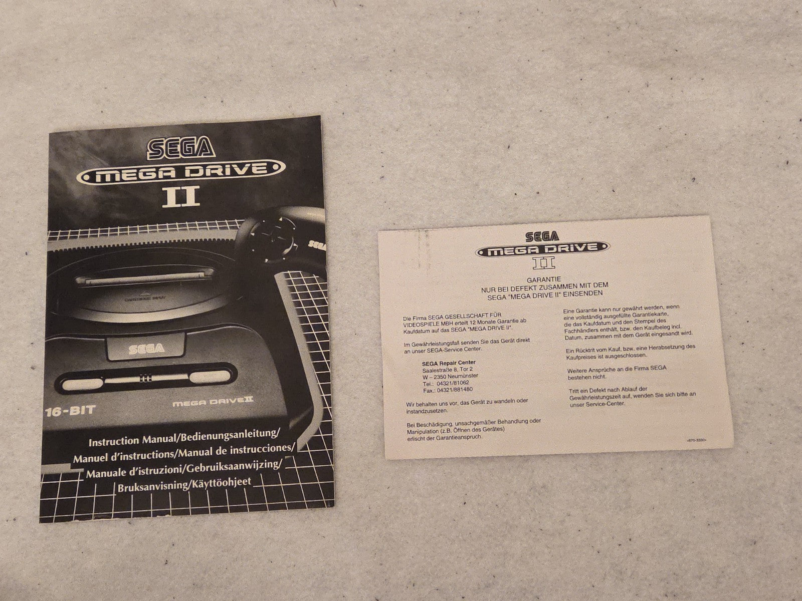 Sega Mega Drive II Video Game Konsole Console OVP