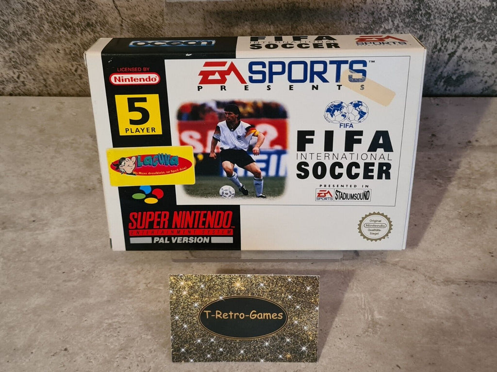 SNES Super Nintendo Fifa International Soccer mit OVP und Anleitung NOE - T-Retro-Games 