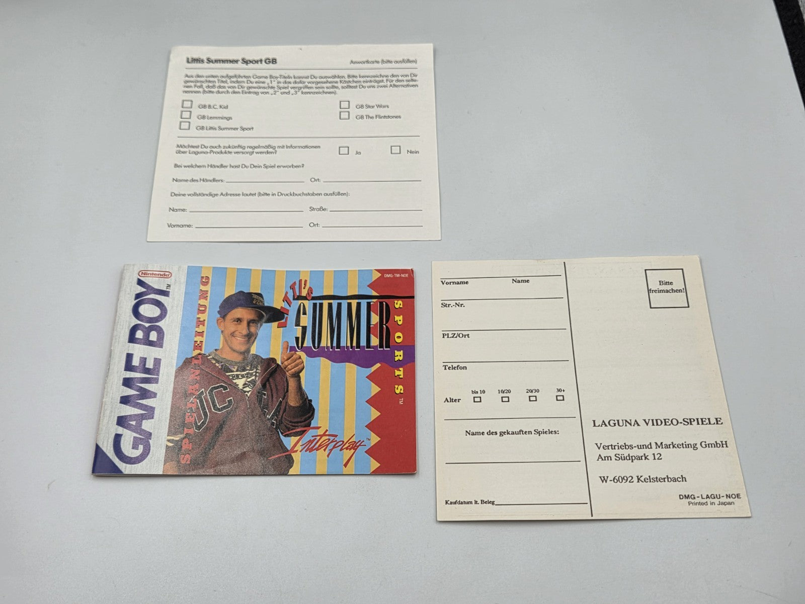 Nintendo Game Boy Classic Spiel Litti's Summer Sports mit OVP und Anleitung NOE