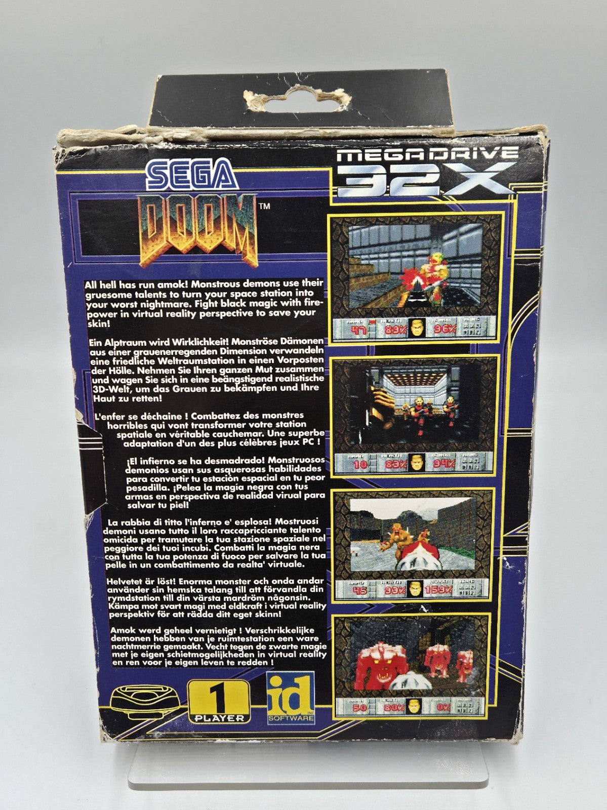 Sega Mega Drive 32x Spiel Doom mit OVP und Anleitung Multilingual 