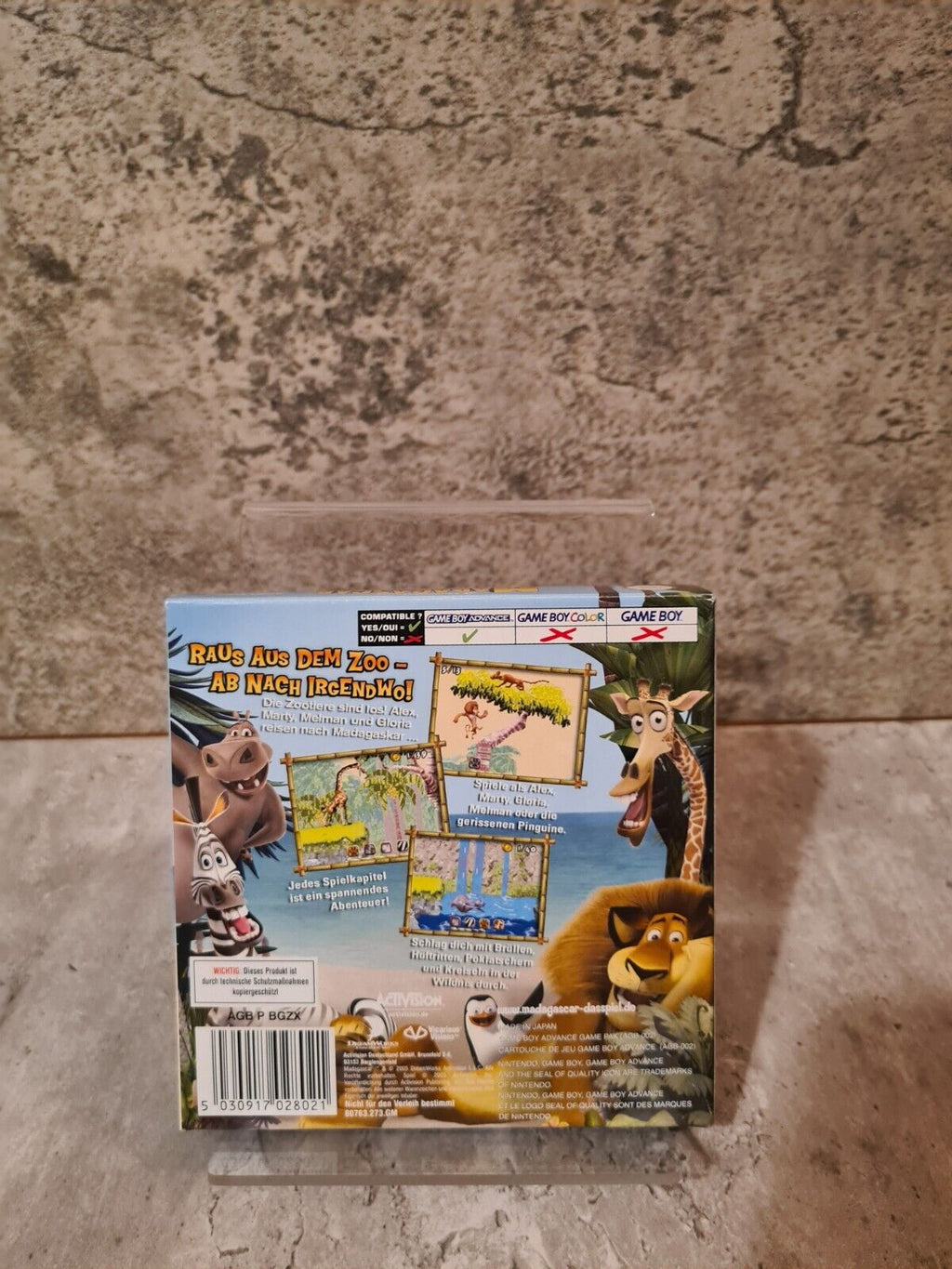 Nintendo Gameboy Advance Madagascar mit OVP und Anleitung NOE - T-Retro-Games 