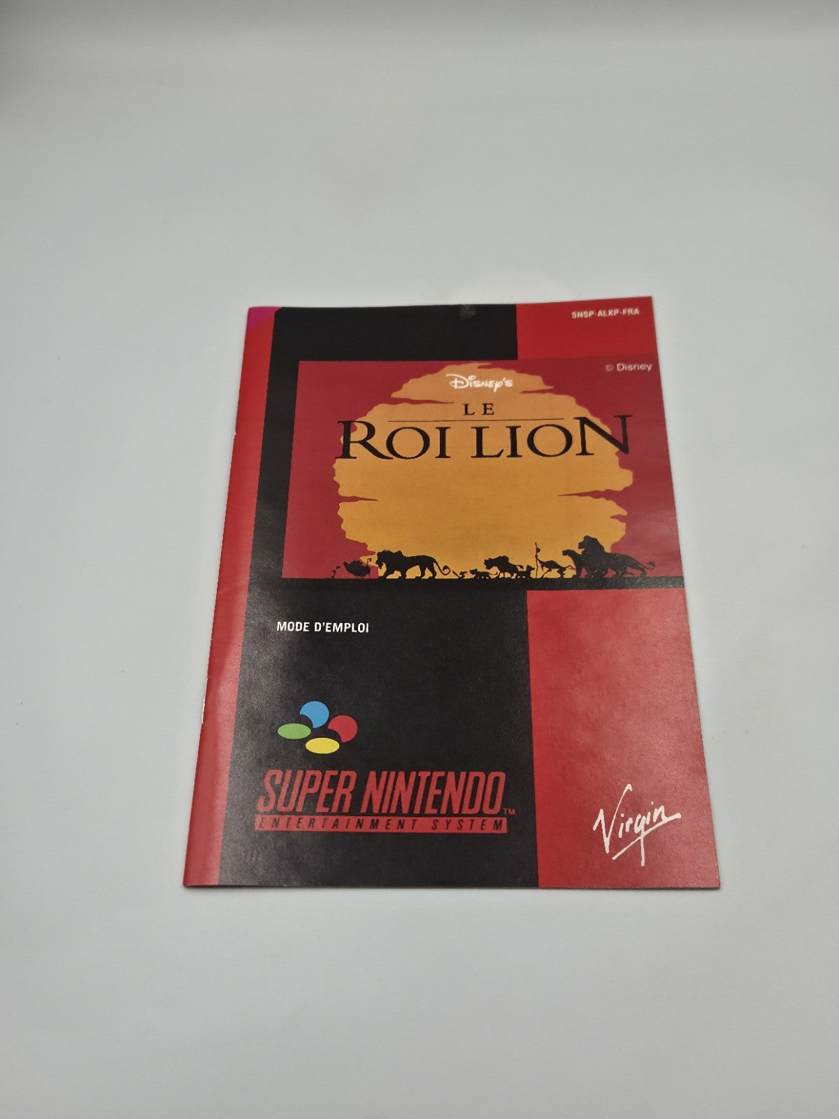SNES Super Nintendo Disney's Le Roi Lion mit OVP und Anleitung FRA