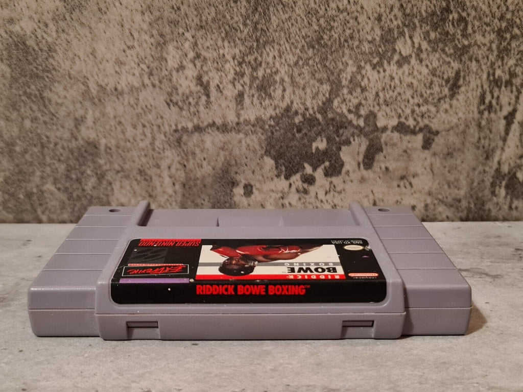 SNES Super Nintendo Riddick Bowe Boxing NTSC USA Modul - T-Retro-Games 