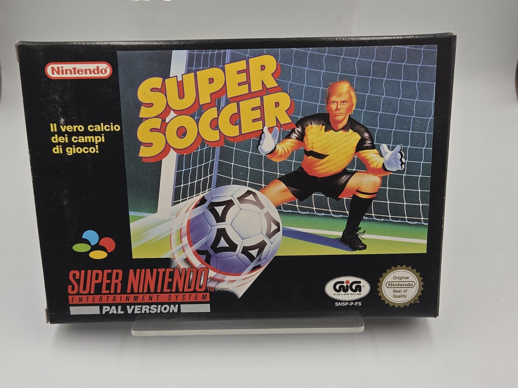 SNES Super Nintendo Super Soccer New Old Stock Neu unbenutzt ITA