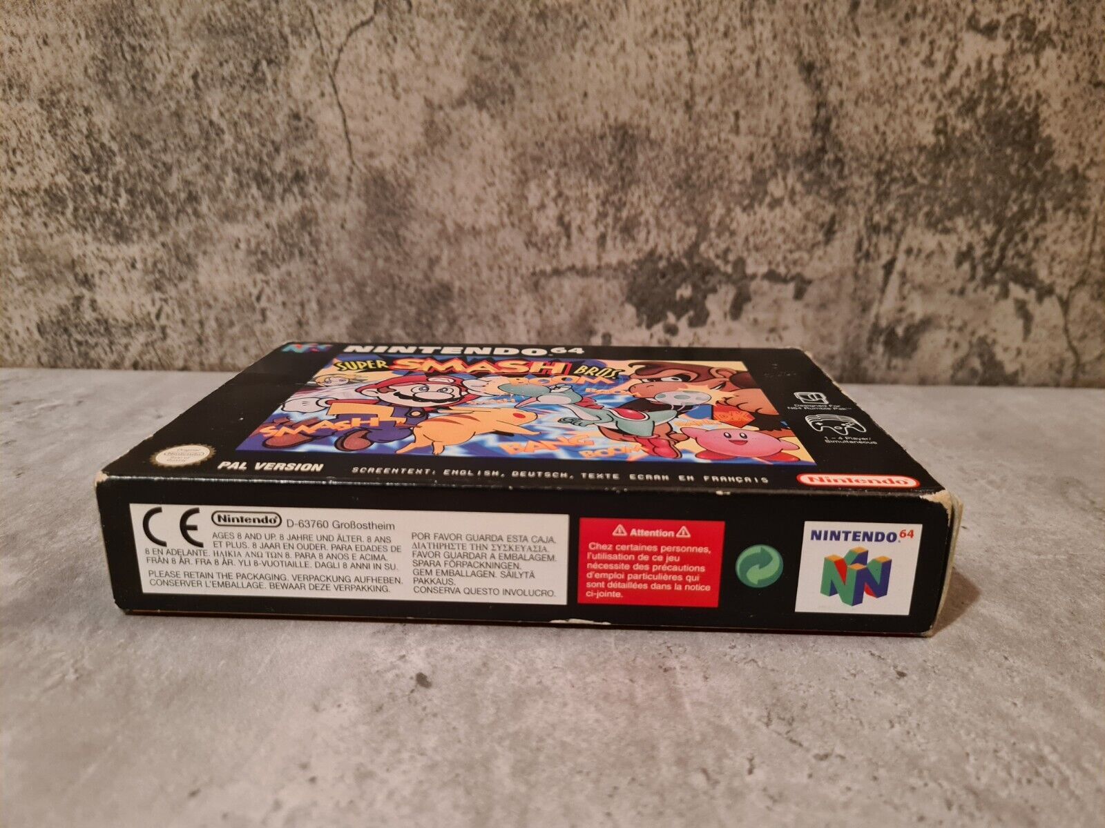 N64 Nintendo 64 Super Smash Bros. mit OVP und Anleitung EUR - T-Retro-Games 