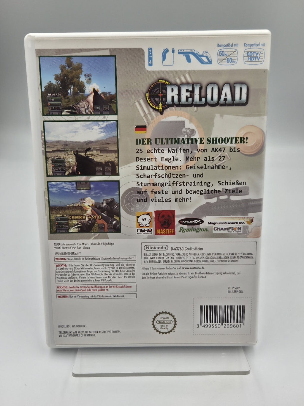 Nintendo Wii Spiel Reload mit OVP und Anleitung GER
