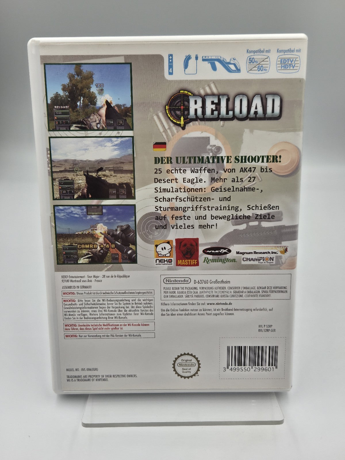 Nintendo Wii Spiel Reload mit OVP und Anleitung GER