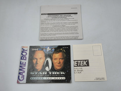Game Boy Classic Star Trek Generations Beyond The Nexus + OVP und Anleitung EUR