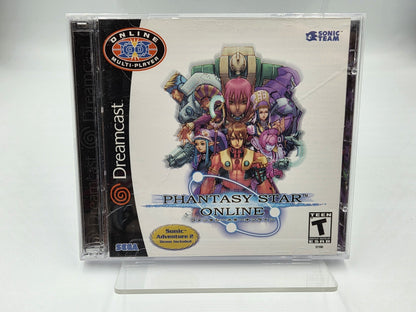 Sega Dreamcast Phantasy Star Online mit OVP und Anleitung + Sonic Demo USA 