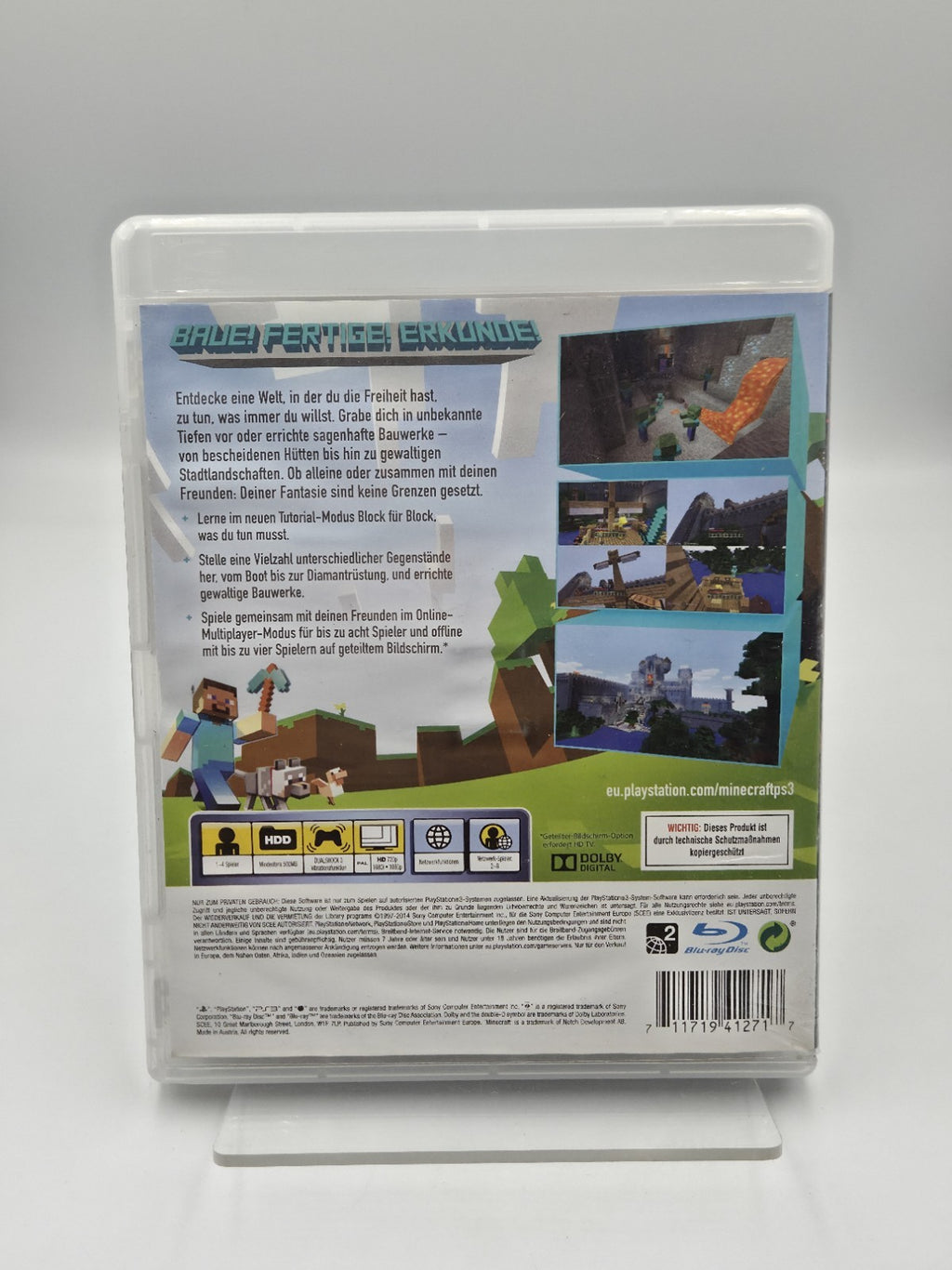 PS3 Playstation 3 Spiel Minecraft mit OVP  und Anleitung Deutsch