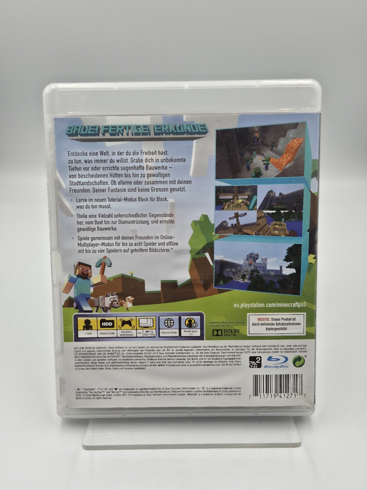 PS3 Playstation 3 Spiel Minecraft mit OVP  und Anleitung Deutsch