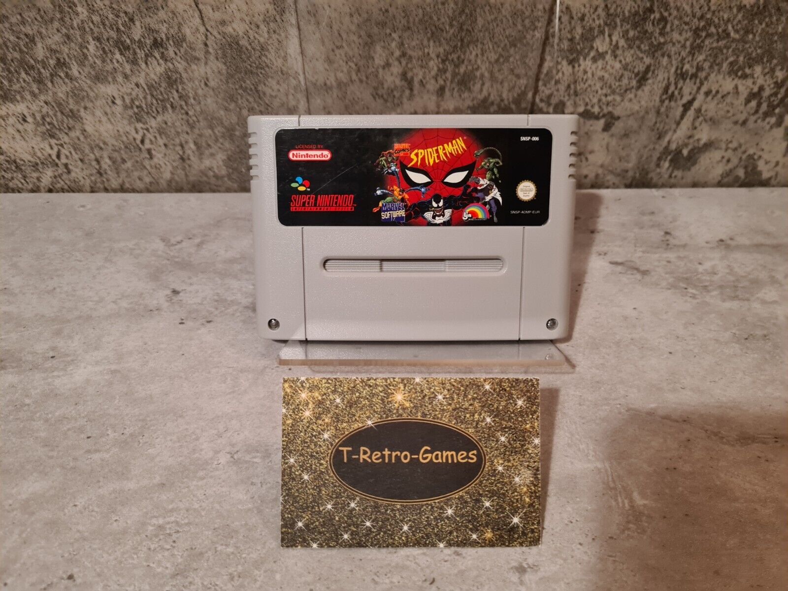 SNES Super Nintendo Spider-Man The Animated Series Modul EUR - T-Retro-Games 