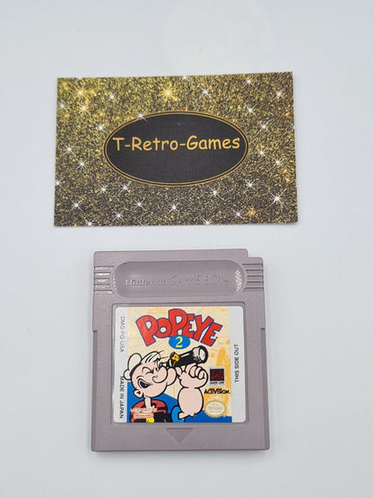 Nintendo Game Boy Classic Spiel Popeye 2 Modul USA - T-Retro-Games 
