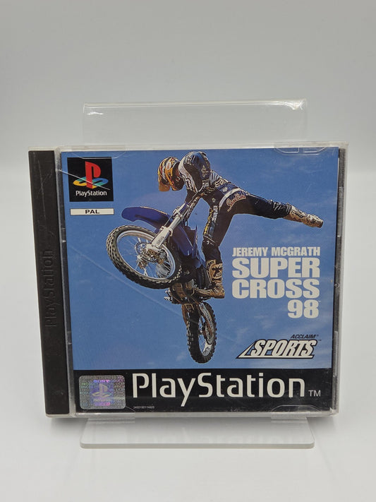 PS1 Playstation 1 Jeremy Mcgrath Super Cross 98 mit OVP und Anleitung 