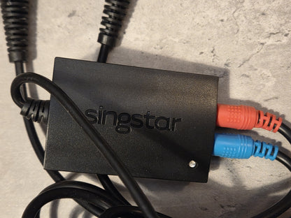 PS2 Sony Playstation 2 Singstar Mikrophone Blau und Rot