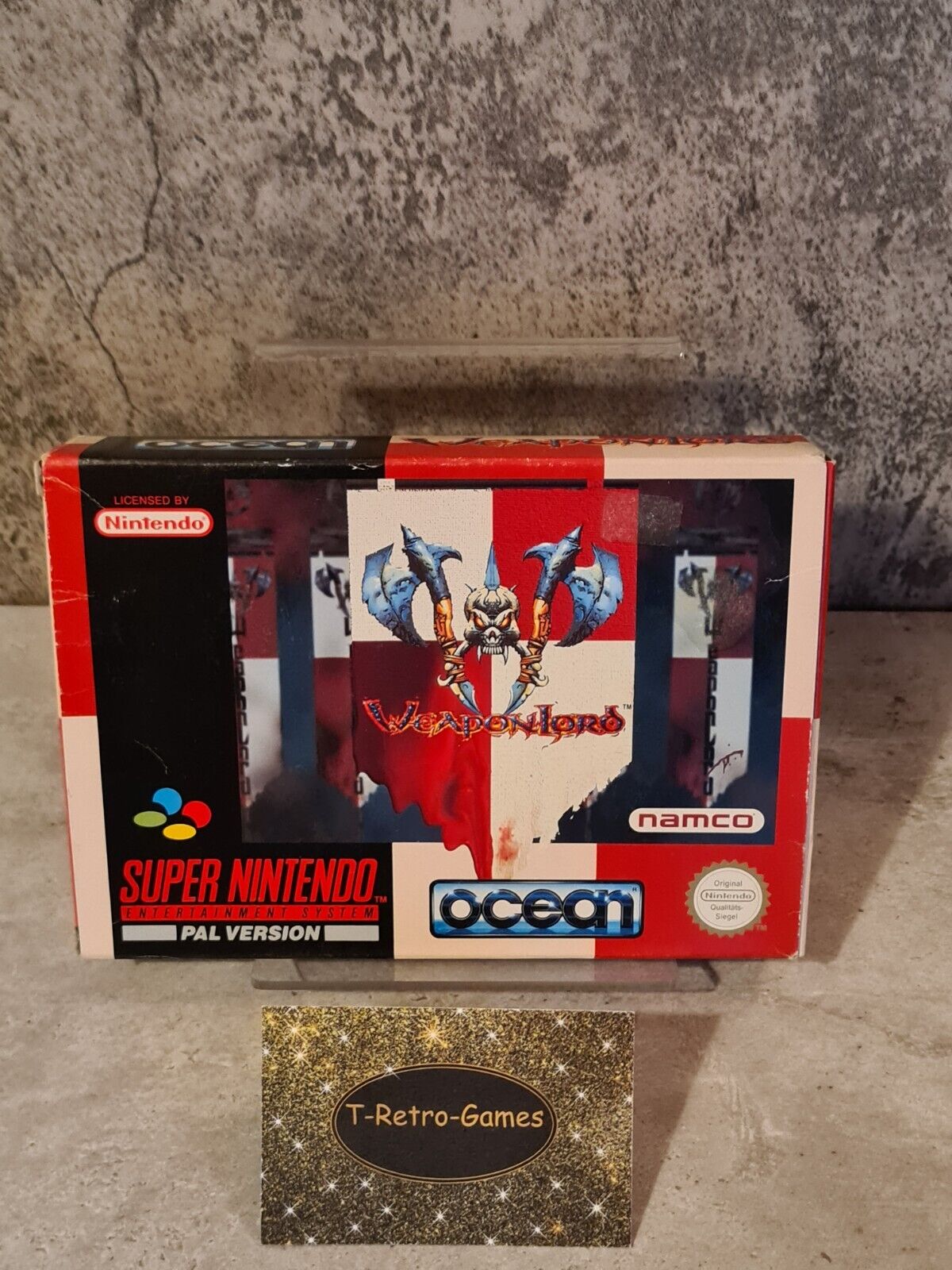 SNES Super Nintendo WeaponLord mit OVP und Anleitung NOE - T-Retro-Games 