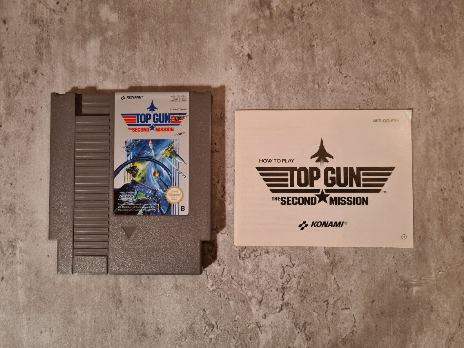 NES Top Gun The Second Mission mit OVP und Anleitung FRA - T-Retro-Games 