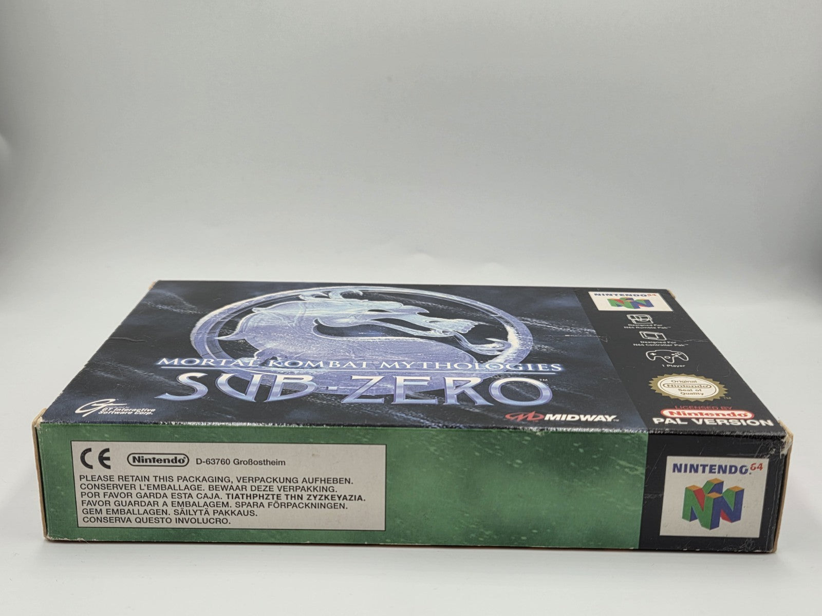 N64 Nintendo 64 Mortal Kombat Mythologies Sub Zero mit OVP und Anleitung EUR