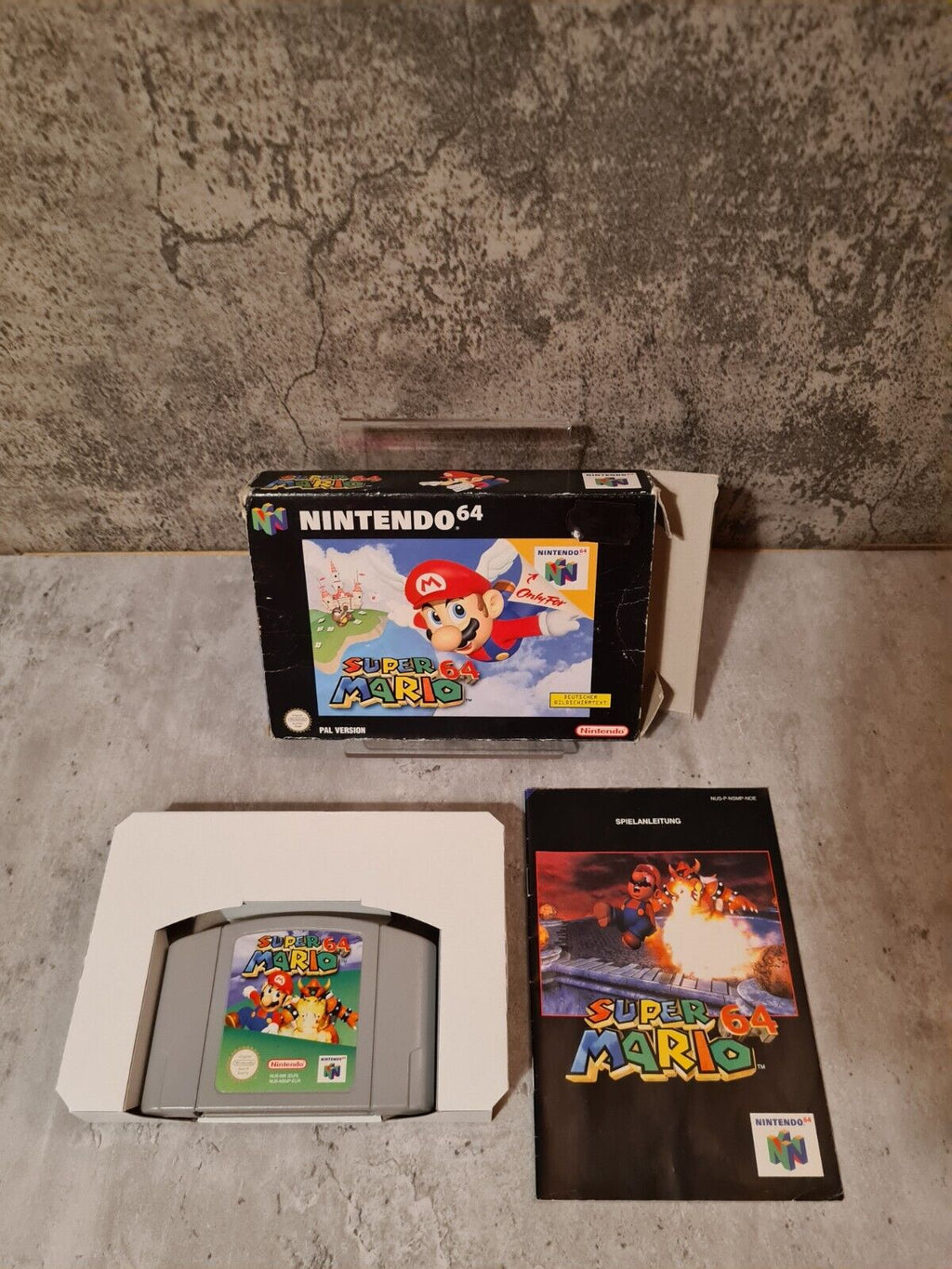 N64 Nintendo 64 Super Mario 64 mit OVP und Anleitung NOE - T-Retro-Games 