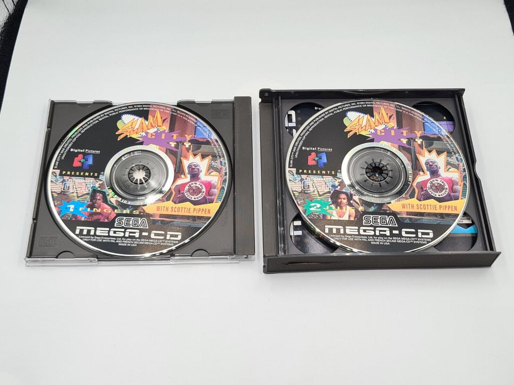 Sega Mega-CD Slam City mit OVP und Anleitung Multi Language 4 Discs - T-Retro-Games 