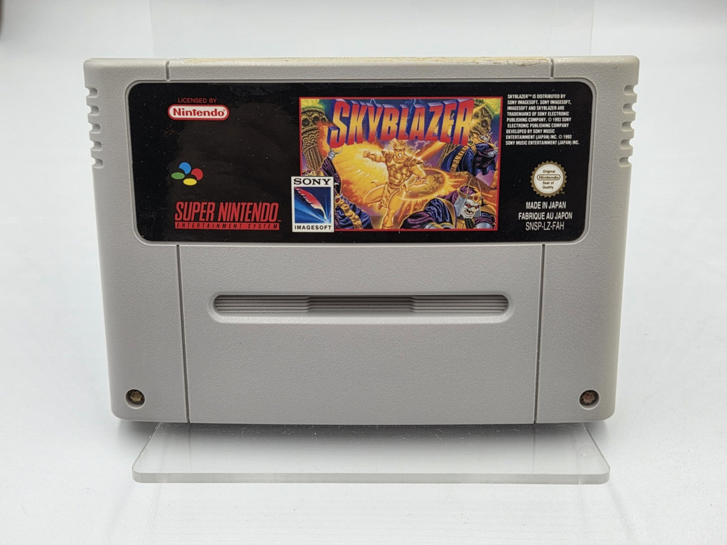 SNES Super Nintendo Skyblazer Modul FAH