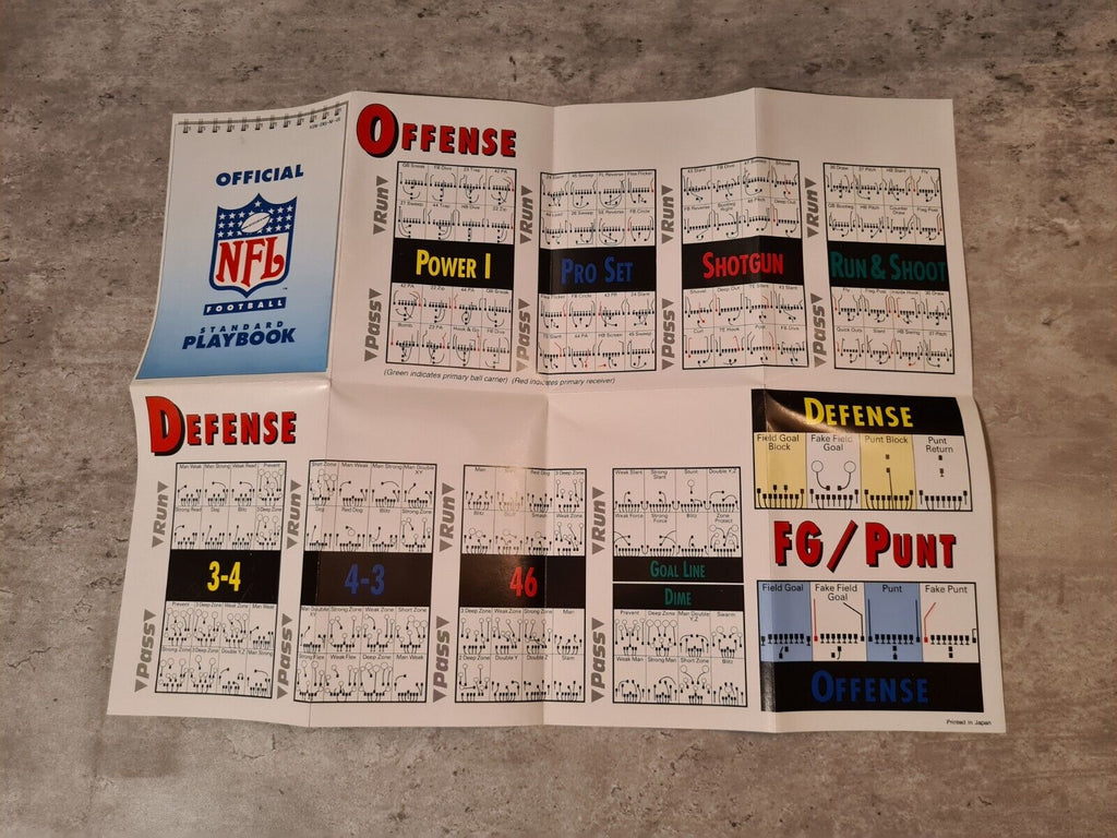 SNES Super Nintendo NFL Football mit OVP und Anleitung + Playbook NTSC USA - T-Retro-Games 